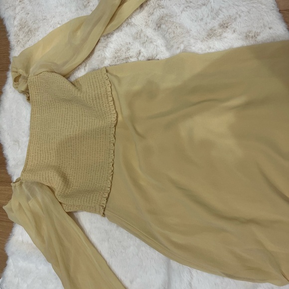 Aritzia Wilfred Villa Dress - Wheat NWT - Picture 6 of 7